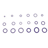 Max 270 Pieces Car Air Conditioning Refrigerant Seal Rubber O-Rings Kit Purple