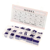 Max 270 Pieces Car Air Conditioning Refrigerant Seal Rubber O-Rings Kit Purple