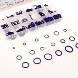 Max 270 Pieces Car Air Conditioning Refrigerant Seal Rubber O-Rings Kit Purple