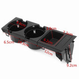 Maxbell Auto Accessory Center Console Cup Holder Coin Box for 1999-2006 BMW E46 3 Series Space Saving