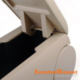 Maxbell Beige Leatherette Center Console Armrest Box For 1998-2007 VW Volkswagen Golf 4 Bora MK4