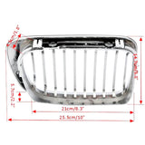 Maxbell 2 Pieces Chrome Front Kidney Grille For BMW E46 M3 325Ci 3 Series 2DR 99-06