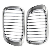 Maxbell 2 Pieces Chrome Front Kidney Grille For BMW E46 M3 325Ci 3 Series 2DR 99-06