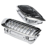 Maxbell 2 Pieces Chrome Front Kidney Grille For BMW E46 M3 325Ci 3 Series 2DR 99-06