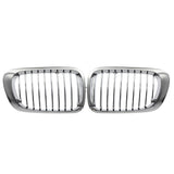 Maxbell 2 Pieces Chrome Front Kidney Grille For BMW E46 M3 325Ci 3 Series 2DR 99-06