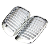 Maxbell 2 Pieces Chrome Front Kidney Grille For BMW E46 M3 325Ci 3 Series 2DR 99-06