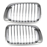 Maxbell 2 Pieces Chrome Front Kidney Grille For BMW E46 M3 325Ci 3 Series 2DR 99-06