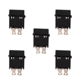 Maxbell 5pcs 30A  JH-703FC Blade Standard Middle Fuse Holder Box Clip w/ Cover For Auto Car Mini Size and Easy Installation