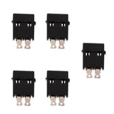 Maxbell 5pcs 30A  JH-703FC Blade Standard Middle Fuse Holder Box Clip w/ Cover For Auto Car Mini Size and Easy Installation