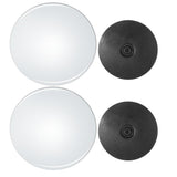 Max 2 Pieces Car Blind Spot Mirror 360 Wide Angle Adjustable Rear Side View  A