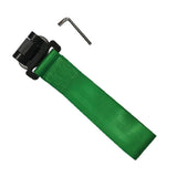 Max Racing Style Universal Car Front Bumper High Strength Towing Strap  Green