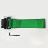 Max Racing Style Universal Car Front Bumper High Strength Towing Strap  Green