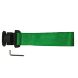 Max Racing Style Universal Car Front Bumper High Strength Towing Strap  Green