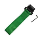 Max Racing Style Universal Car Front Bumper High Strength Towing Strap  Green
