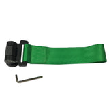 Max Racing Style Universal Car Front Bumper High Strength Towing Strap  Green