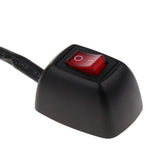 Max 12V 10A Car Sticky Push Button Switch ON/OFF Control Ship Type Red Light