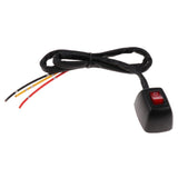 Max 12V 10A Car Sticky Push Button Switch ON/OFF Control Ship Type Red Light
