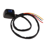 Max 12V 10A Car Sticky Push Button Switch ON/OFF Control Ship Type Blue Light