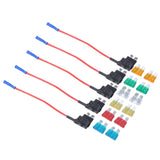 Max Maxb 12 Pieces 5A 10A 15A 20A 25A 30A Medium Fuses w/  Add-a-circuit Fuse Holders