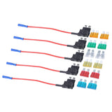 Max Maxb 12 Pieces 5A 10A 15A 20A 25A 30A Medium Fuses w/  Add-a-circuit Fuse Holders