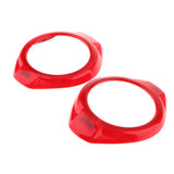 Max 2Pcs A Pillar Door Speaker Cover Trims for Wrangler Rubicon Jk 15-16 Red