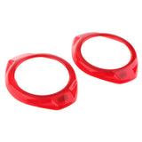 Max 2Pcs A Pillar Door Speaker Cover Trims for Wrangler Rubicon Jk 15-16 Red
