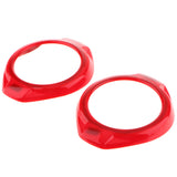 Max 2Pcs A Pillar Door Speaker Cover Trims for Wrangler Rubicon Jk 15-16 Red
