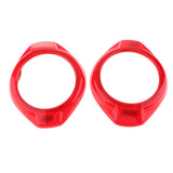 Max 2Pcs A Pillar Door Speaker Cover Trims for Wrangler Rubicon Jk 15-16 Red