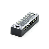 Max 5 Pieces 600V 15A 6 Positions Barrier Strips Dual Row Screw Terminal Blocks
