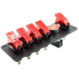 Max Maxb 6-Gang 12V Car Racing Toggle Ignition Switch Panel Engine Start Push Button