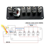 Max Maxb 6-Gang 12V Car Racing Toggle Ignition Switch Panel Engine Start Push Button