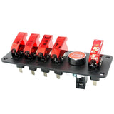 Max Maxb 6-Gang 12V Car Racing Toggle Ignition Switch Panel Engine Start Push Button