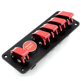 Max Maxb 6-Gang 12V Car Racing Toggle Ignition Switch Panel Engine Start Push Button