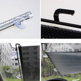 Max Retractable Car Window Curtain Sun Shade Side Sunshield Block Visor 68x125cm