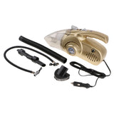 Max Maxb Car LED Light Vacuum Cleaner Tire Inflator Air Compressor & Pressure Gauge