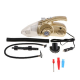 Max Maxb Car LED Light Vacuum Cleaner Tire Inflator Air Compressor & Pressure Gauge