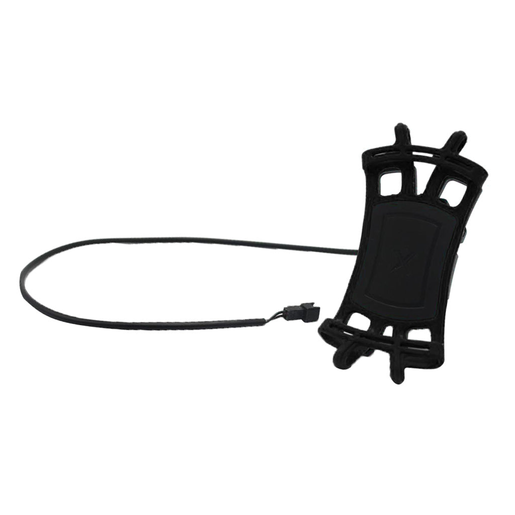 Max Motorcycle Handlebar Phone Mount Holder USB Charger for iPhone Samsung black