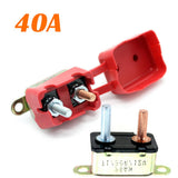 Max SAE Car Reset Circuit Breaker Rubber Cover Overload Protection 40A