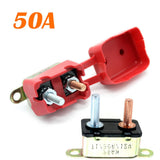 Max SAE Car Reset Circuit Breaker Rubber Cover Overload Protection 50A