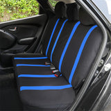 Max 9Pcs Universal Car Seat Covers Breathable Cushion Full Set Black & Blue - Aladdin Shoppers