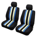 Max Car Fabric Front Rear Seat Covers Full Set Cushion Mat Protector Yellow - Aladdin Shoppers