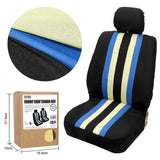 Max Car Fabric Front Rear Seat Covers Full Set Cushion Mat Protector Yellow - Aladdin Shoppers