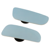 Max Maxb Pair Blind Spot Long Mirror Wide Angle Rearview Mirror Adjustable Blue