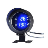 Max Maxb DC 12V/24V Car LCD Digital Voltmeter Water Temp Gauge Meter with Sensor 17mm