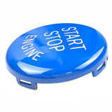 Max 25mm Car Engine Start Stop Button Cover Trim Decor For BMW E Chassis Blue