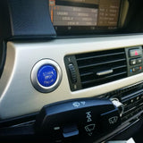Max 25mm Car Engine Start Stop Button Cover Trim Decor For BMW E Chassis Blue