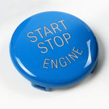 Max 25mm Car Engine Start Stop Button Cover Trim Decor For BMW E Chassis Blue