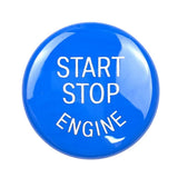 Max 25mm Car Engine Start Stop Button Cover Trim Decor For BMW E Chassis Blue