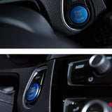 Max 25mm Car Engine Start Stop Button Cover Trim Decor For BMW E Chassis Blue