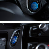Max Car Engine Start Stop Button Cover For BMW F/G Chassis Series 25mm Blue